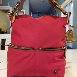 Dooney & Bourke Red Canvas/Leather Handbag